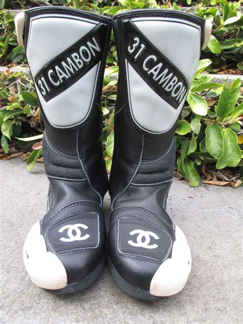 Chanel Motocross Boots 